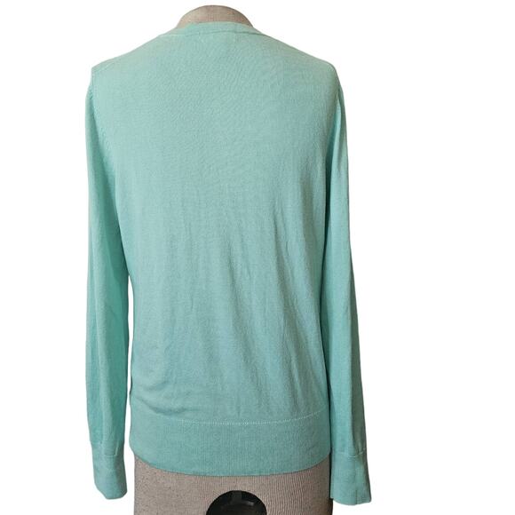 Aqua Cardigan Sweater Size Medium - Picture 2 of 4